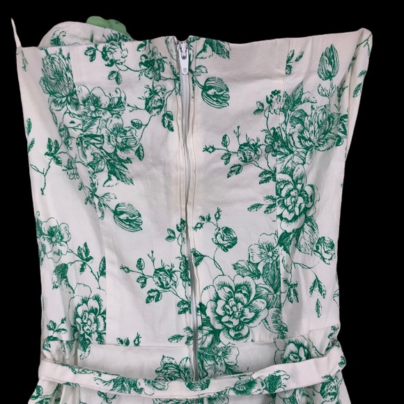VTG Fit & Flare Spring/Summertime Dress, Strapless SZ 3; March, St Patrick’s - Picture 8 of 10